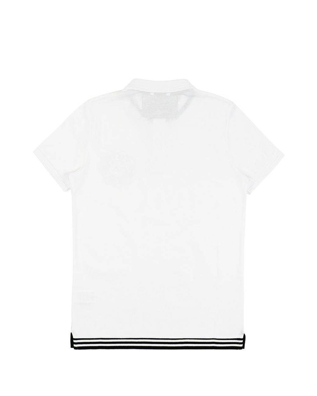 Iceberg White Logo Printed Polo Shirt for men