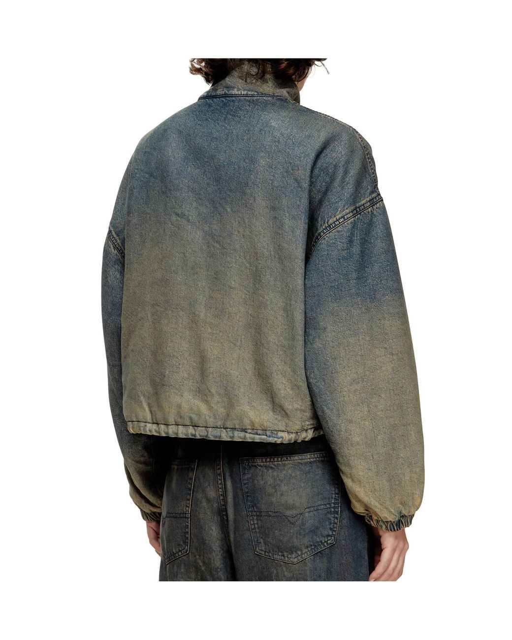 DIESEL Blue De-Flower-S Denim Jacket