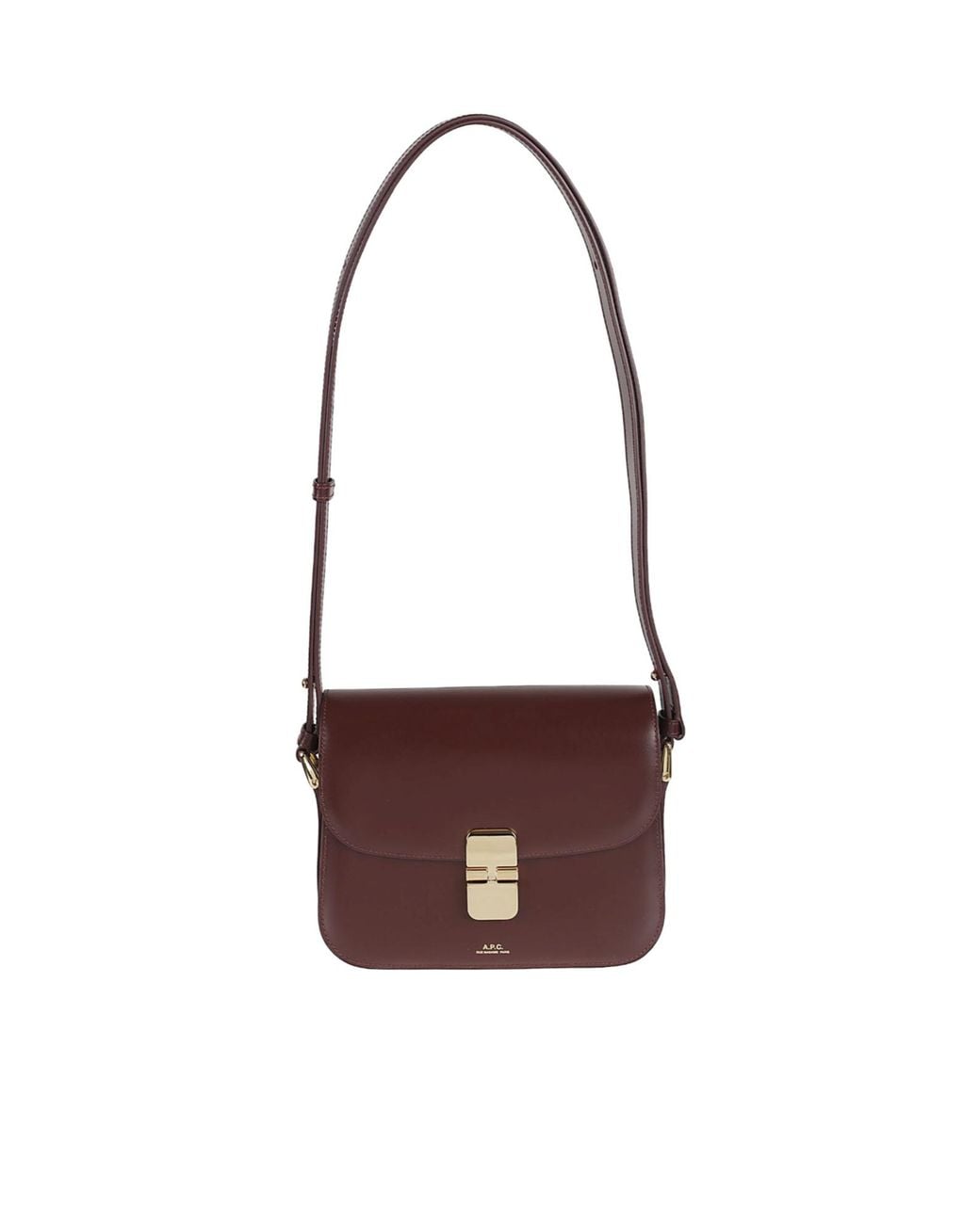 A.P.C. White Small Grace Shoulder Bag