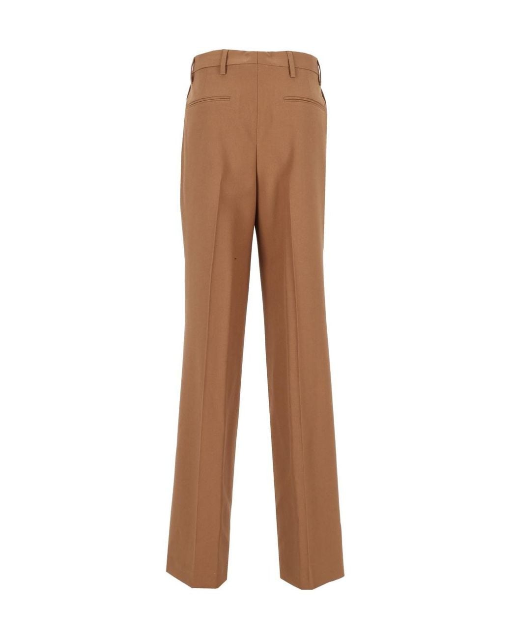 Dries Van Noten Brown Pleated Casual Pants