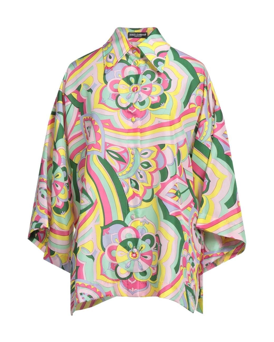 Dolce & Gabbana Green Patterned Shirts
