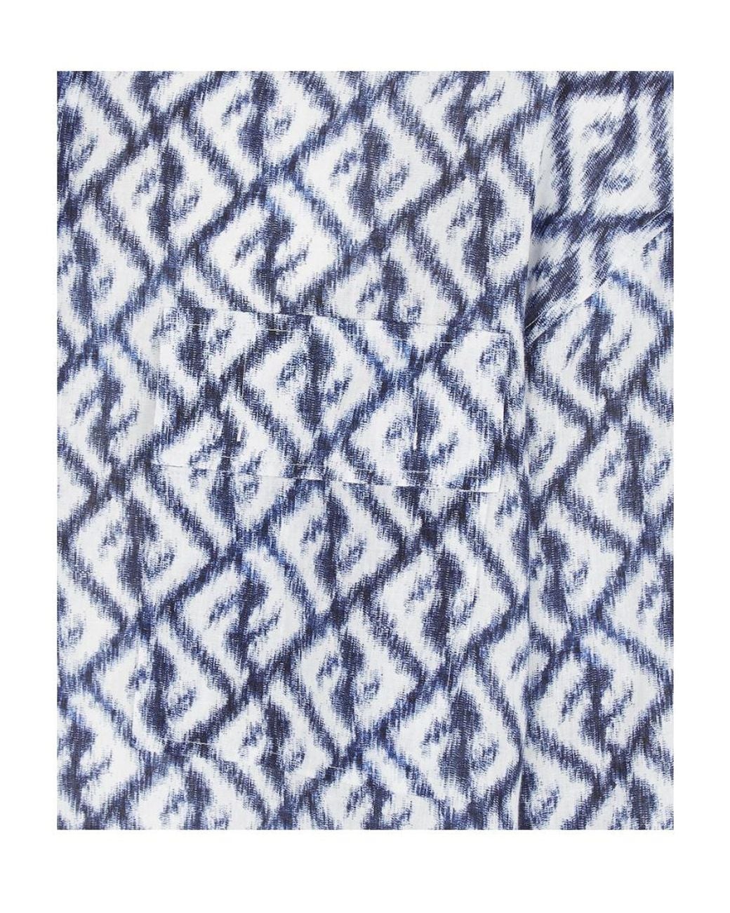 Fendi Blue Buttoned Long-Sleeved Shirt for men