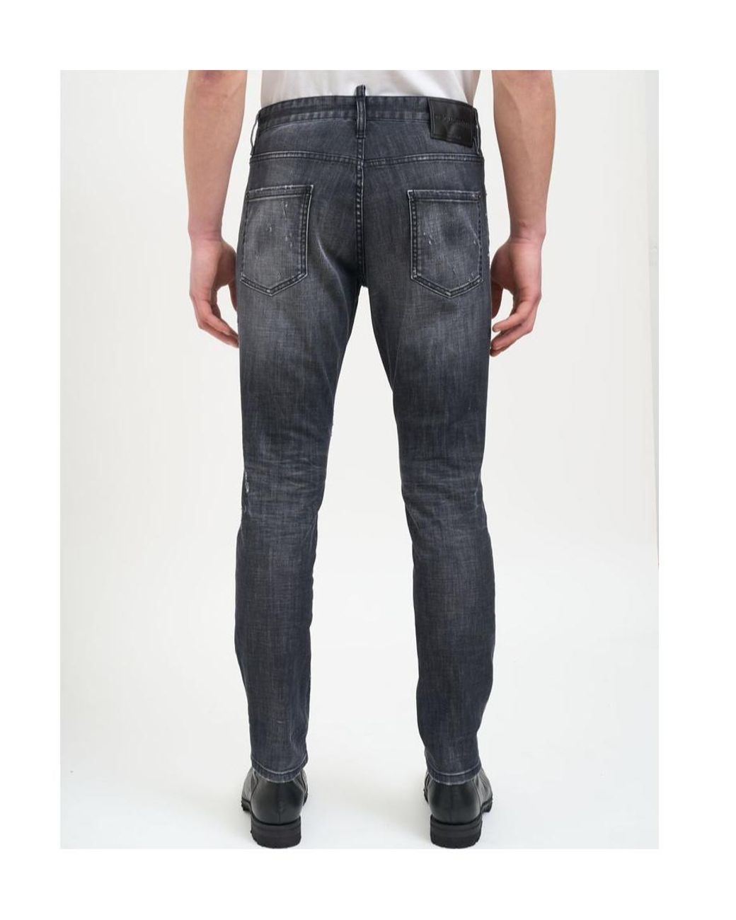 DSquared² Blue Belt-Loop Jeans for men