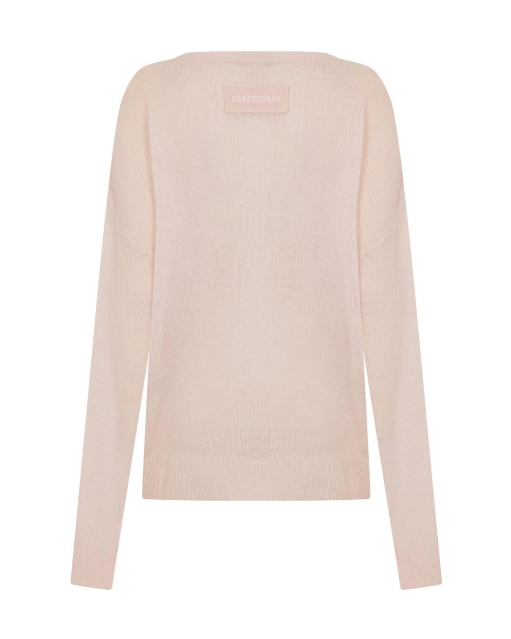 Balenciaga Natural Crew Neck Jumper