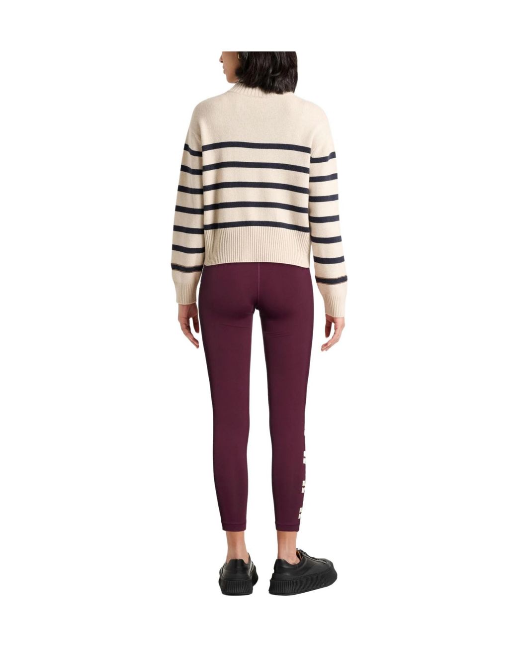 Tory Burch Purple Printed Leggings