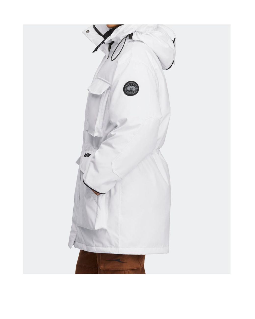 Canada Goose White Erie Disc Down Jacket