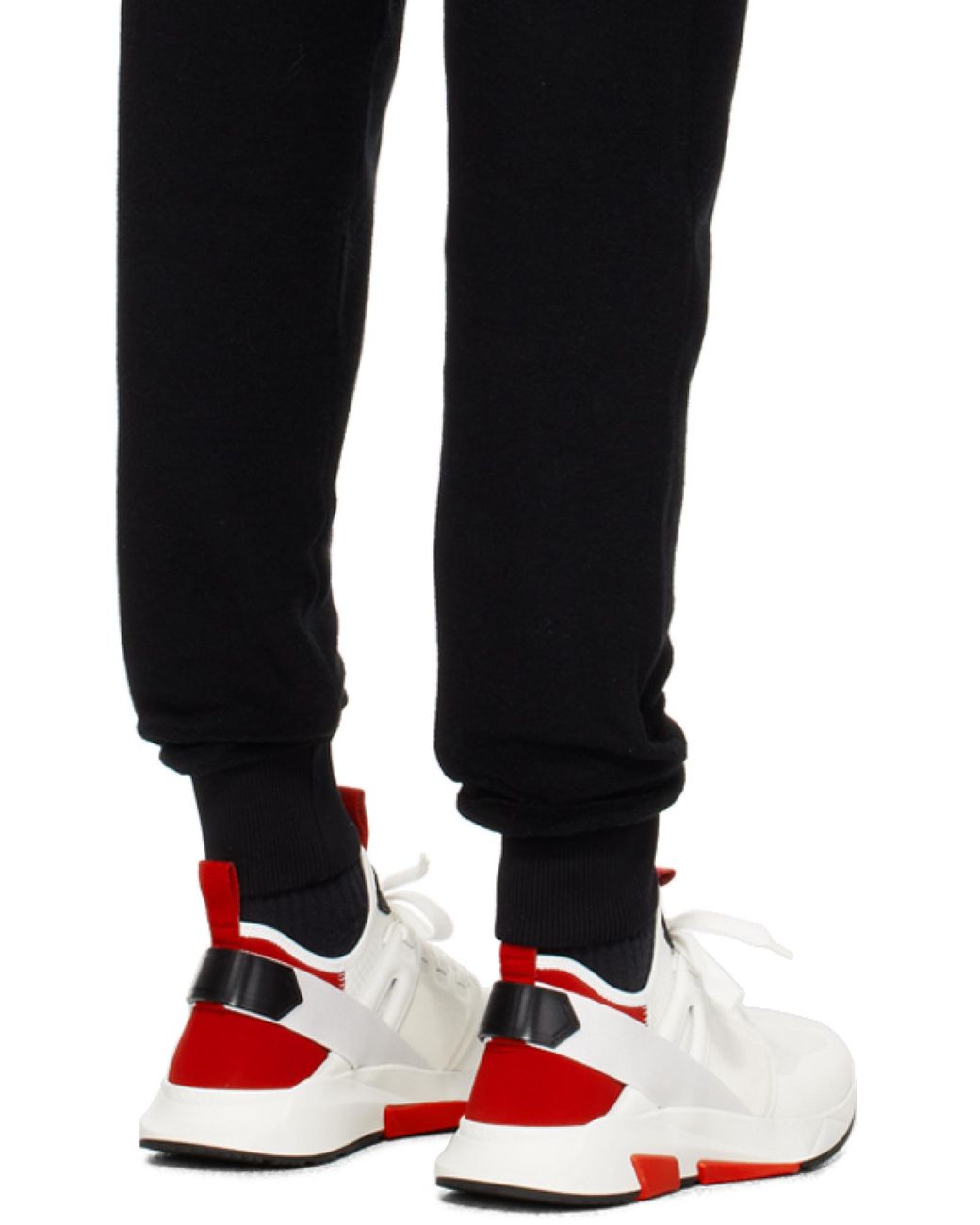 Tom Ford Black Straight-Leg Cotton Track Pants for men