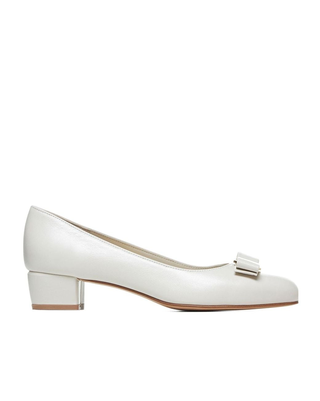Ferragamo Natural Vara Bow Low-Heeled Shoes