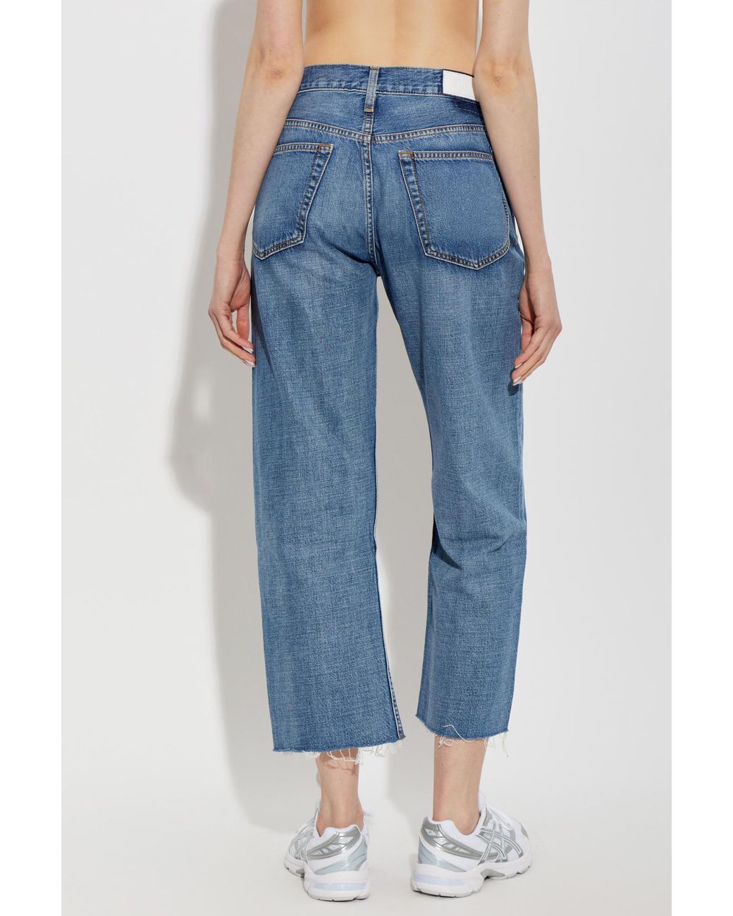 Re/done Blue Beau Straight-Cut Jeans