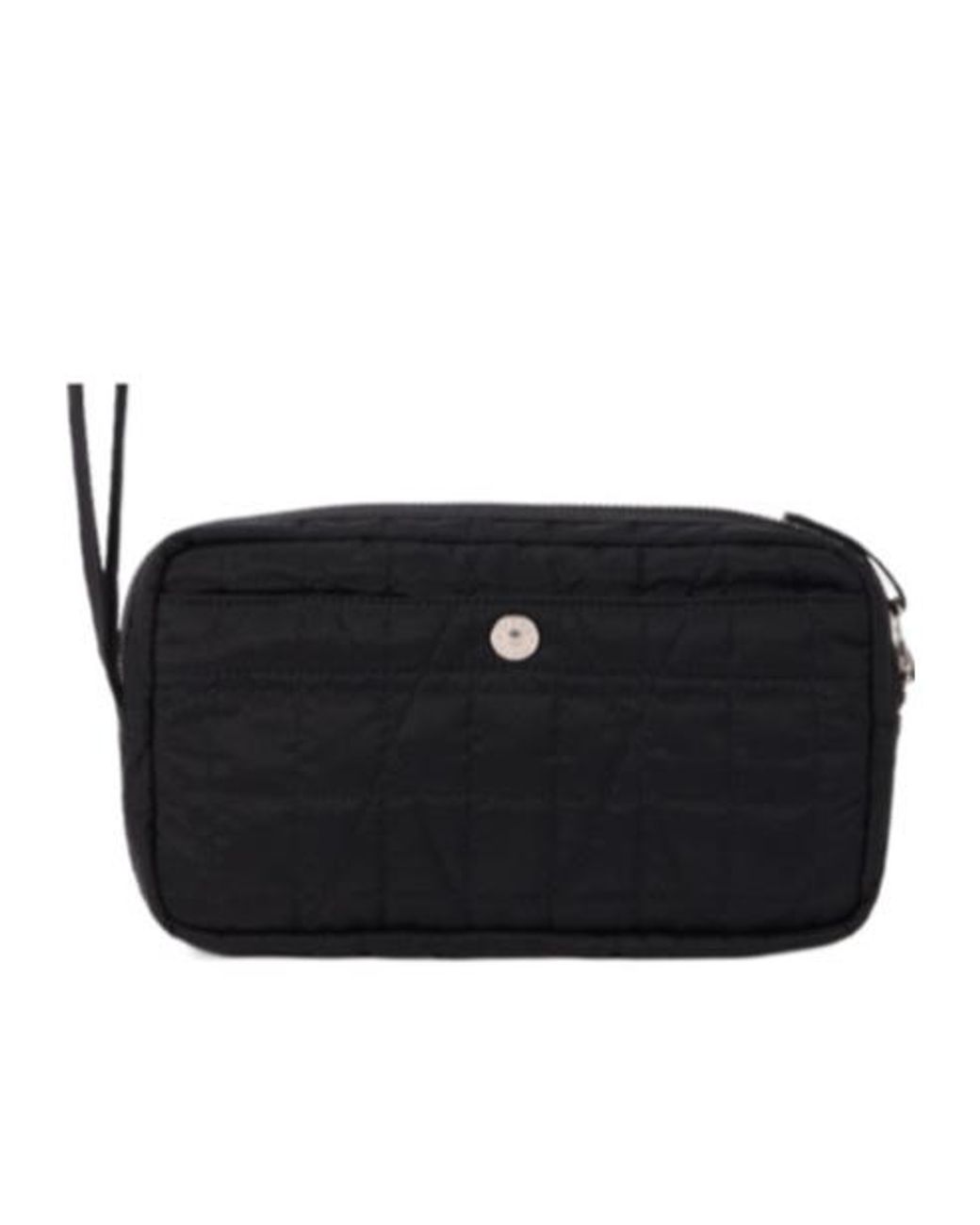 Stone Island Black Logo Patch Zipped Wrist Pouch for men