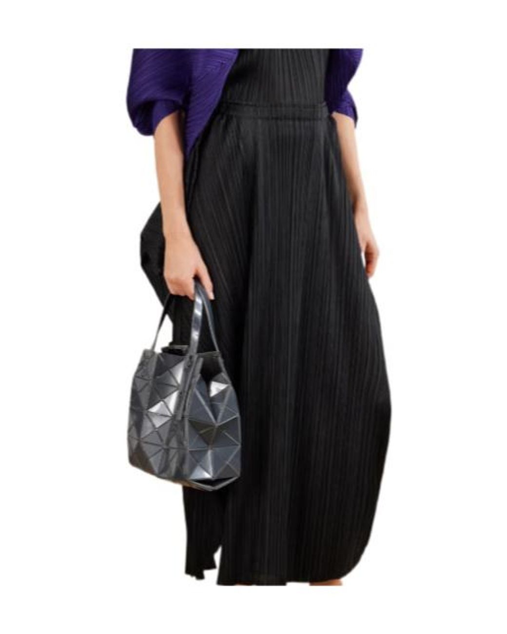 Issey Miyake Black Carat Tote Bag
