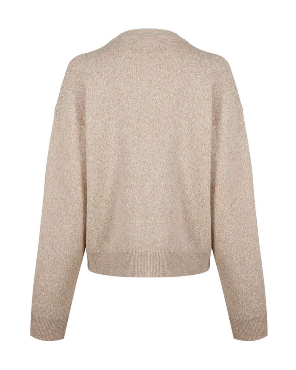 Versace Natural Cashmere Knit Cardigan
