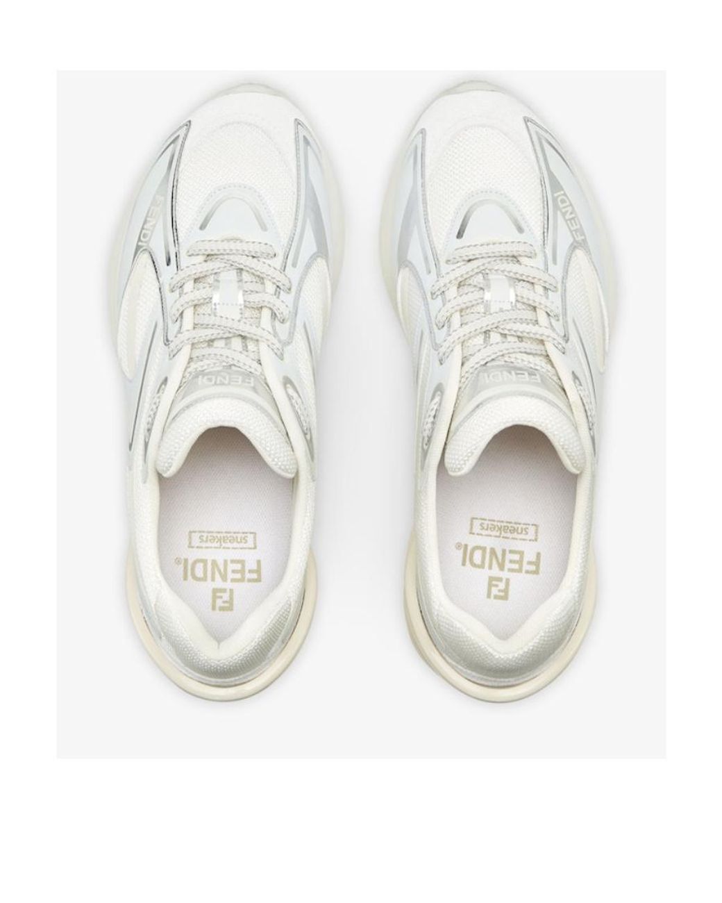Fendi White First 1 Low-Top Sneakers