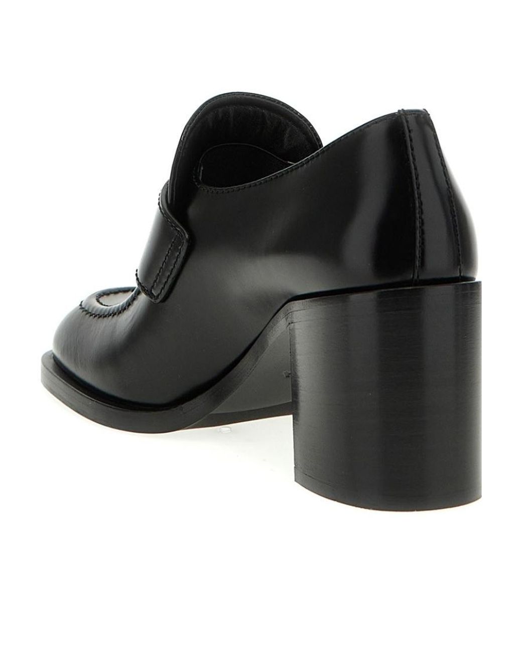 Prada Black Stitching Detail High Heels