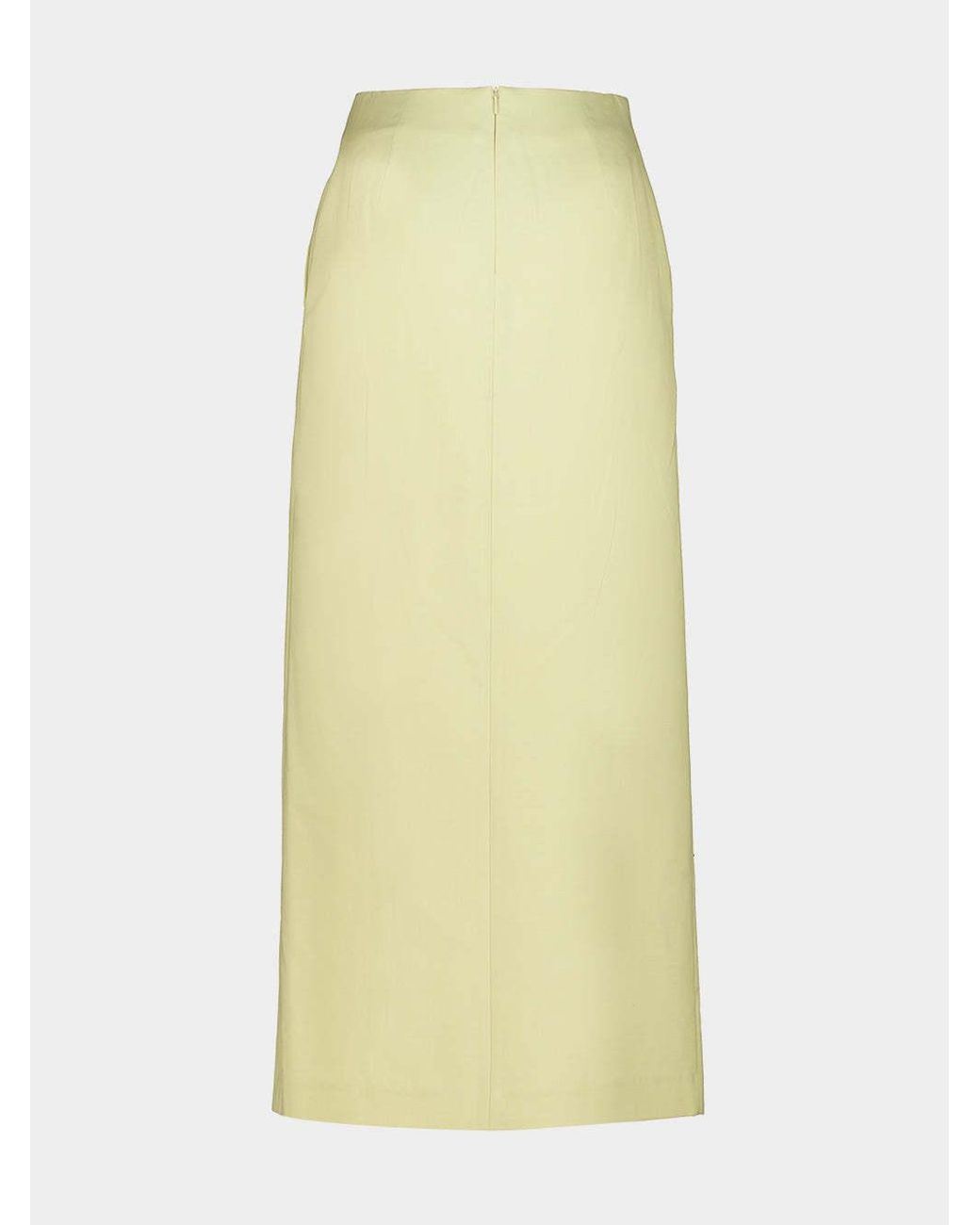 Auralee Yellow Slit Skirt