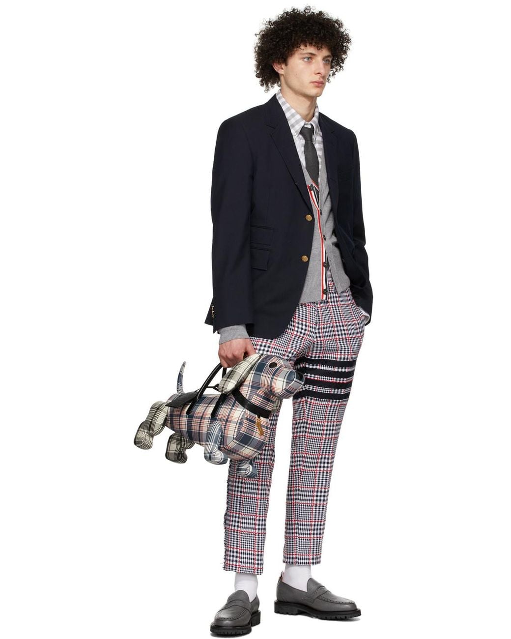 Thom Browne Blue Single-Breasted Jacket for men