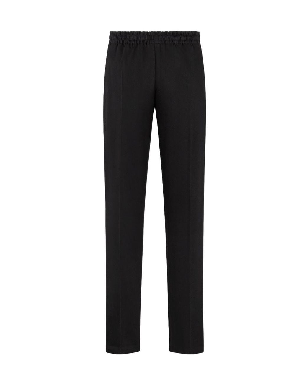Dior Black Straight-Leg Elasticated Waist Pants for men