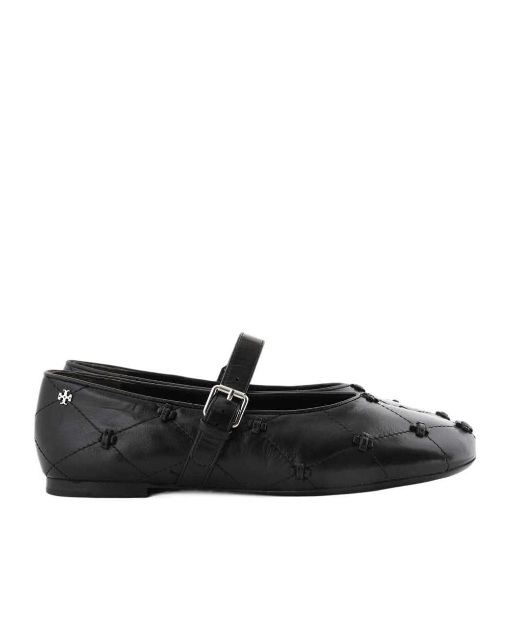 Tory Burch Black Bunny Knot Mary Jane Shoes