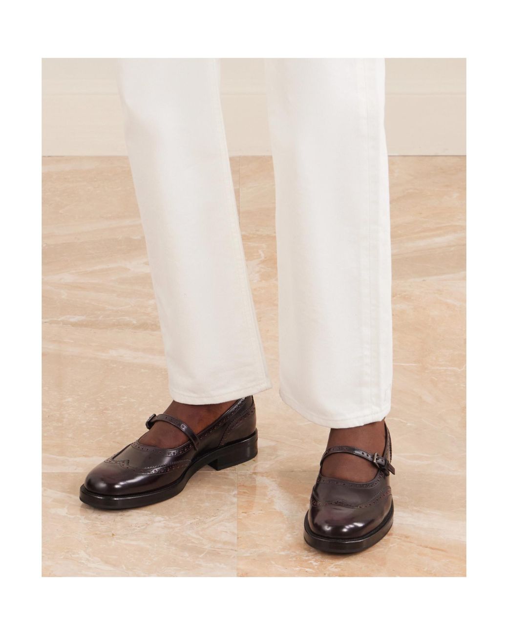 Church's Black Sheila Brogue-Detail Buckle-Fastening Loafers