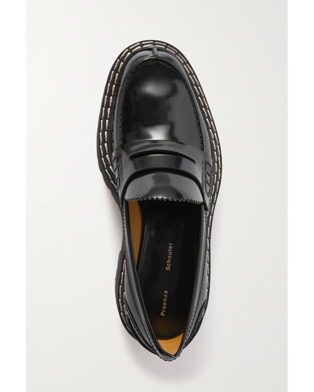 Proenza Schouler Black Platform Loafers
