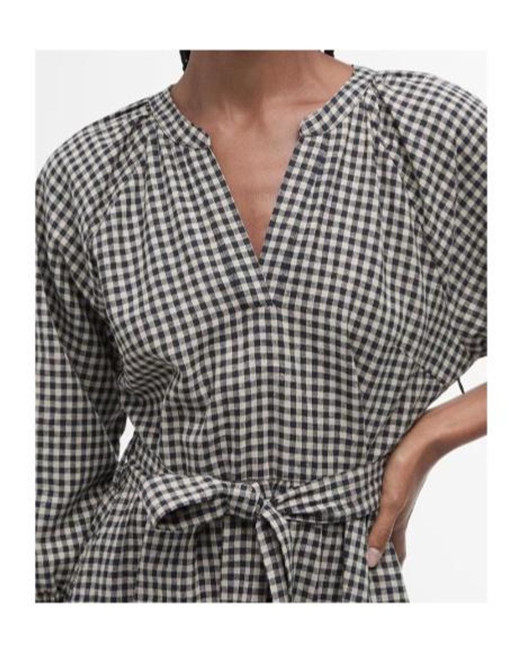 Barbour Gray Long Sleeve Dress