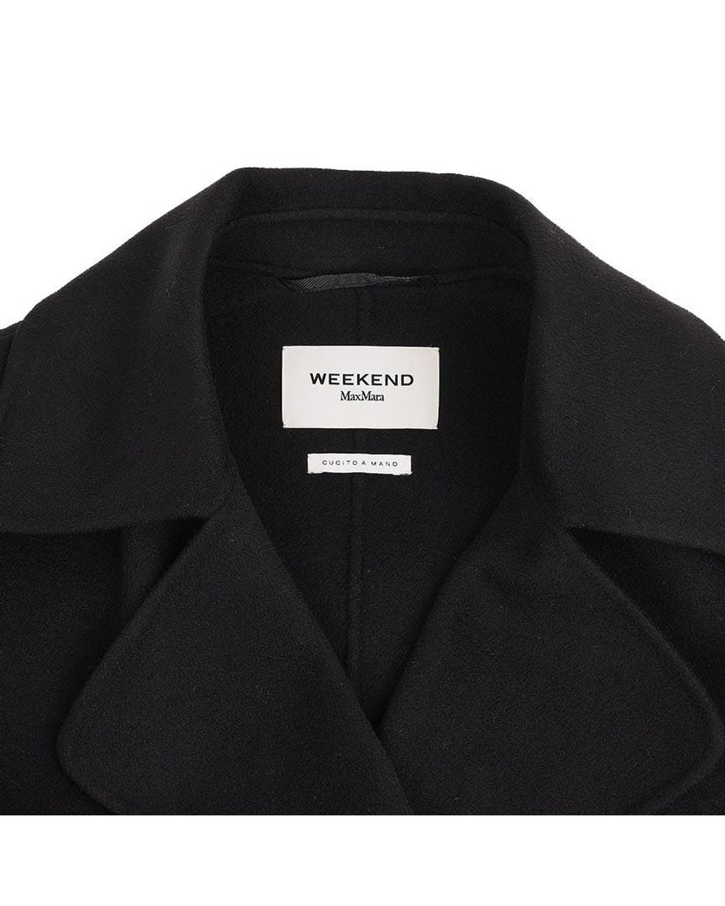 Weekend by Maxmara Black Operoso Belted Long Coat