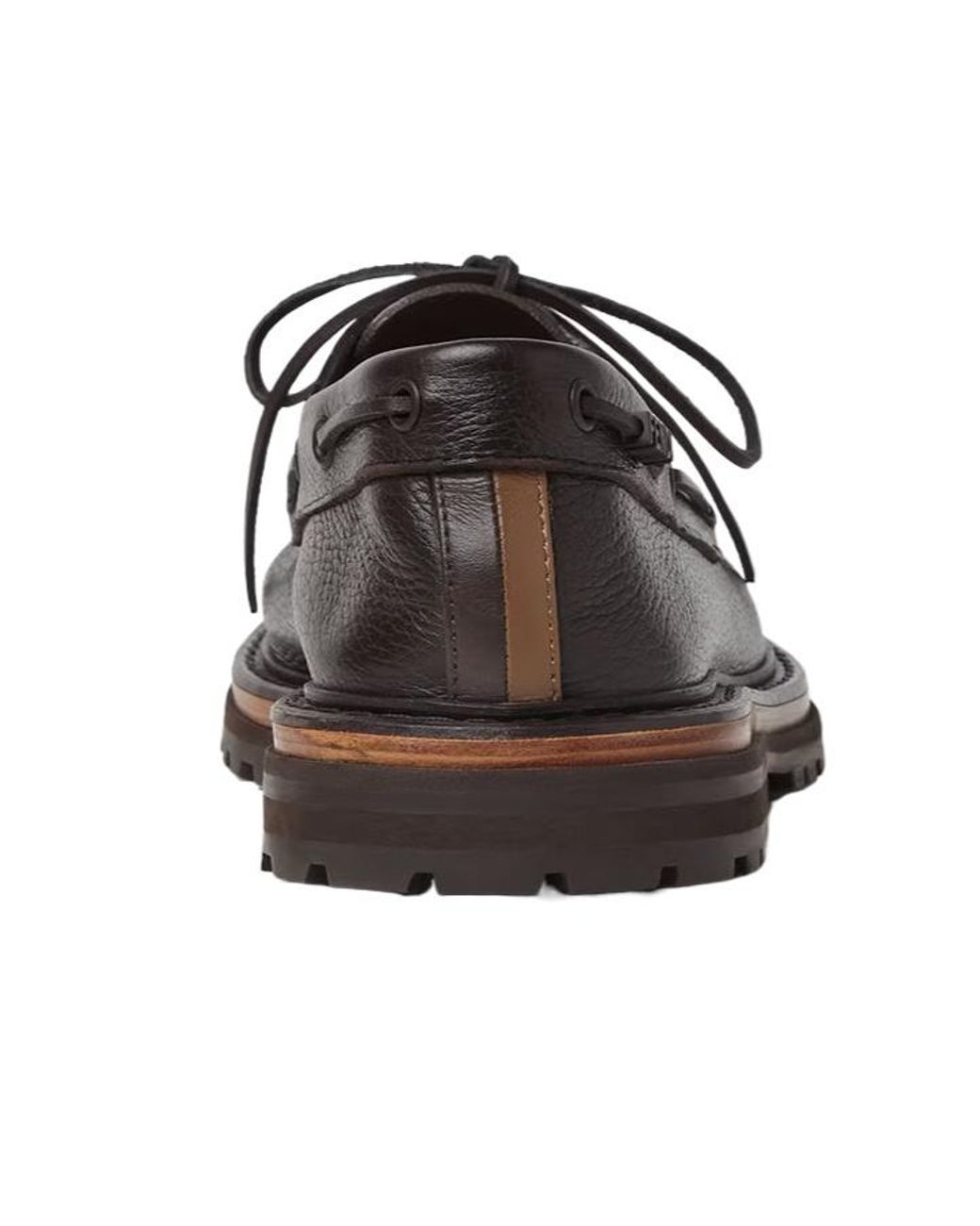 Fendi Brown Pequin Lace-Up Shoes for men