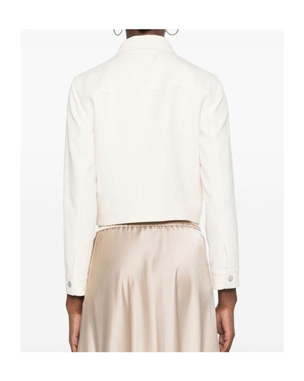 Theory White Shrunken Jacket