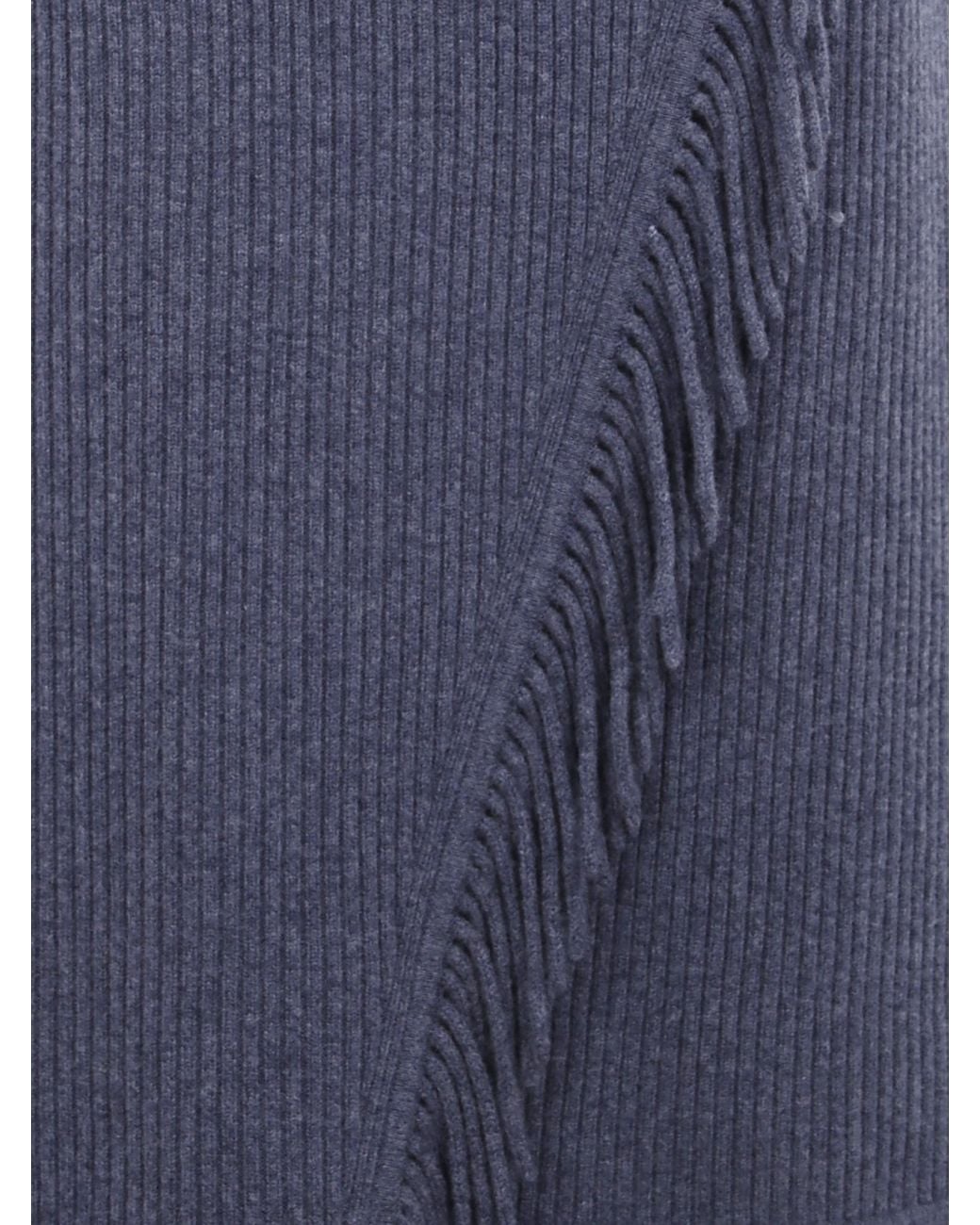 Jonathan Simkhai Blue Casey Ribbed Midi Skirt