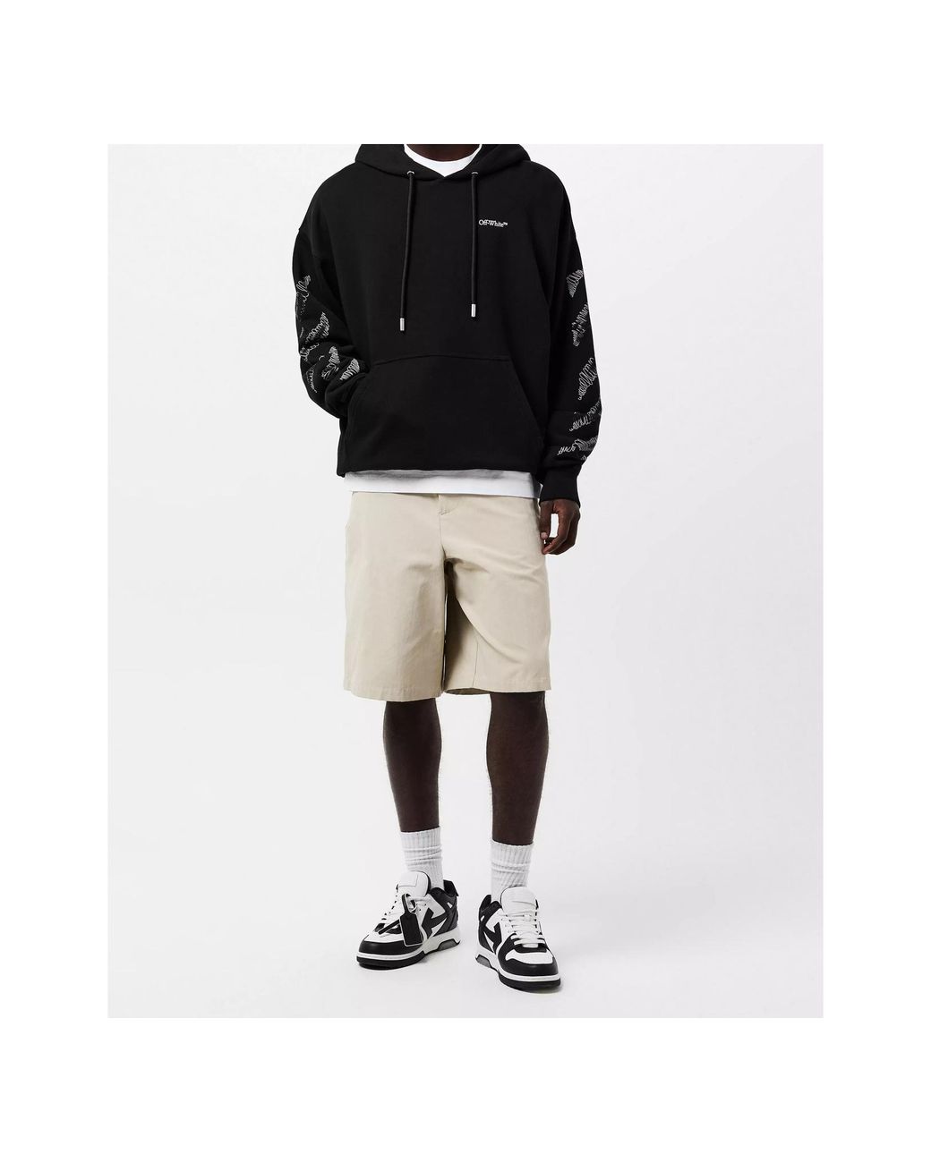 Off-White c/o Virgil Abloh Blue Scrib Diag Over-The-Head Hoodie for men