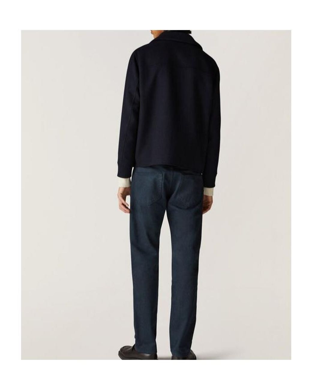 Loro Piana Blue Logo Casual Pants for men