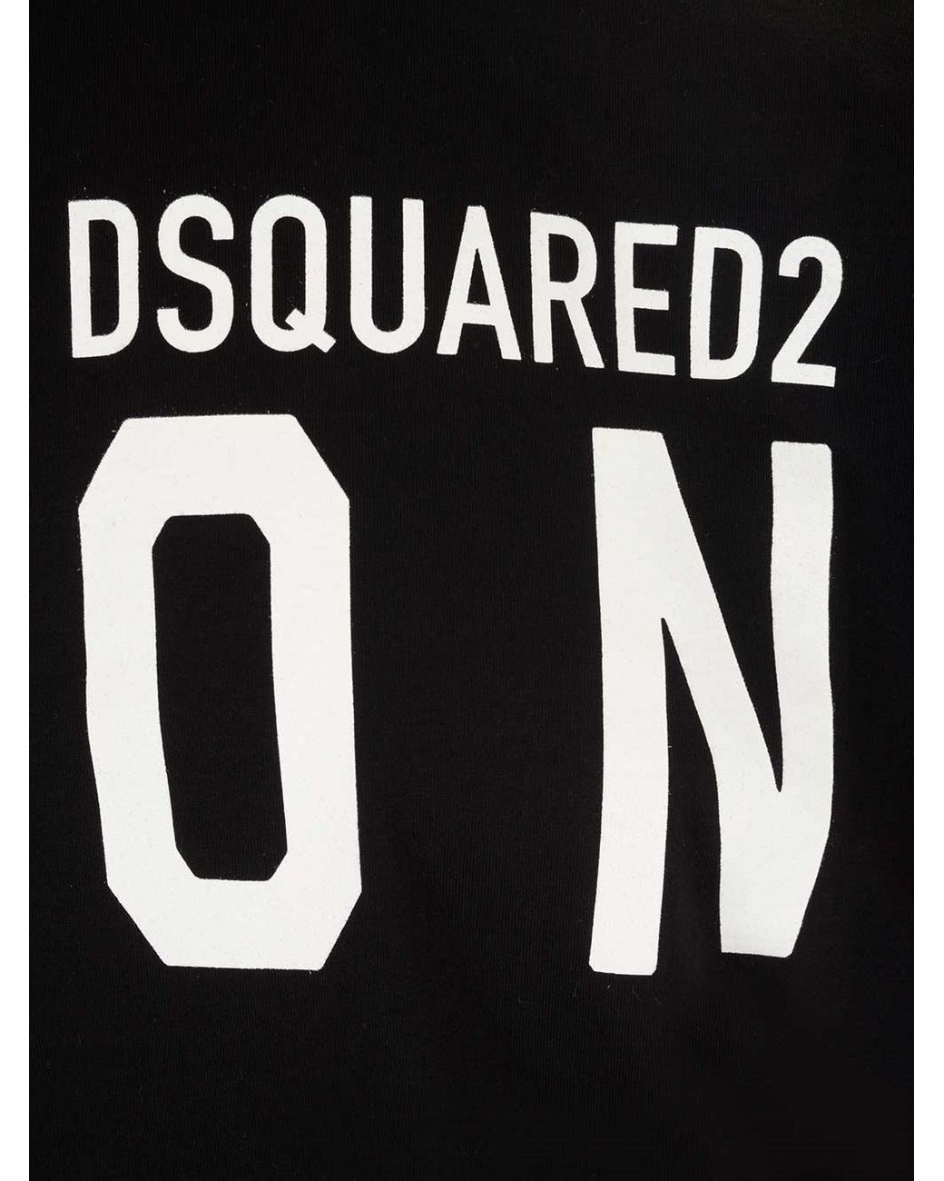 DSquared² Black Logo Printed Crewneck T-Shirt for men