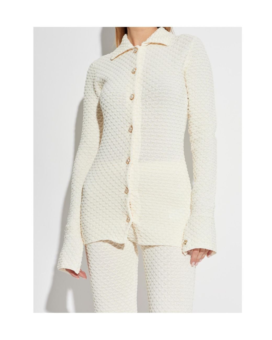 Casablanca White Textured Shirt
