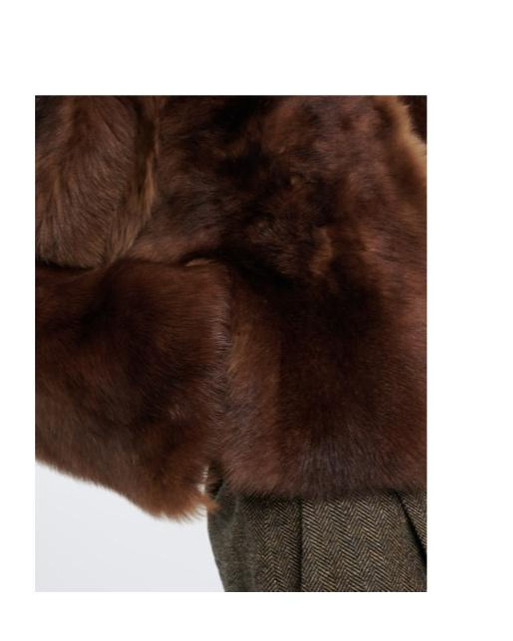 Nour Hammour Brown Cameron Shearling Jacket