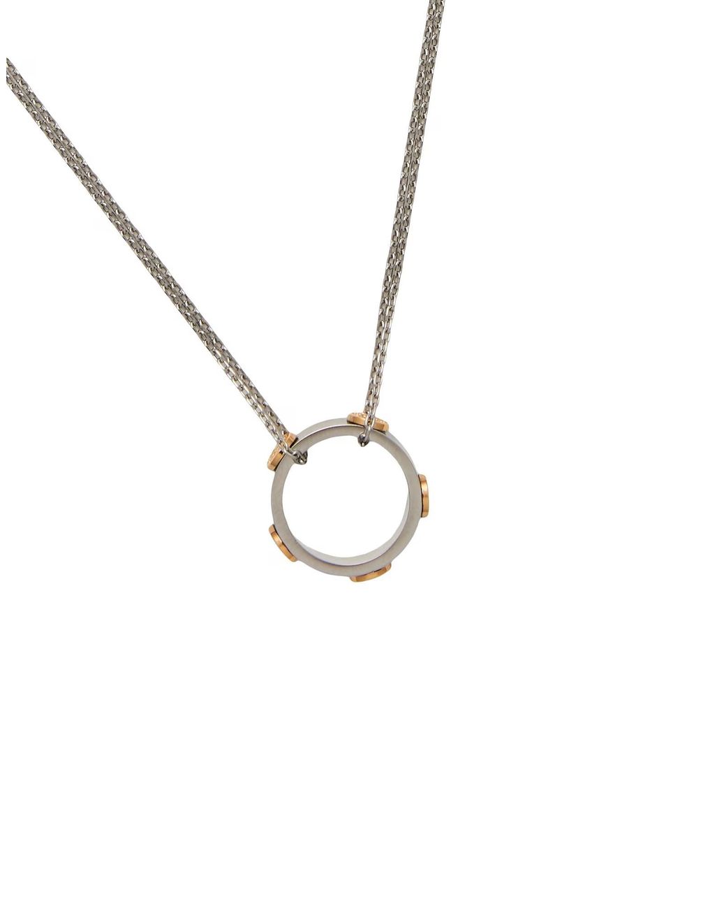 Tory Burch Metallic Fashion Metal Pendant Necklace