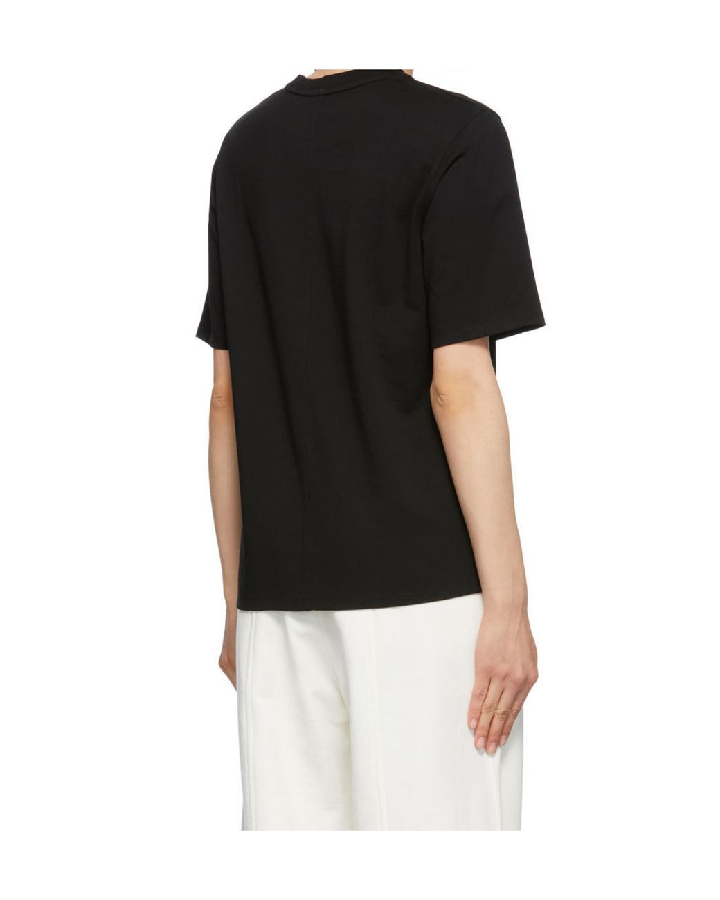 The Row Black Chiara Short-Sleeve Boxy T-Shirt