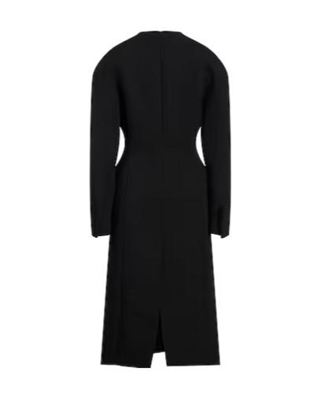 Jacquemus Black Minimalist Long-Sleeve V-Neck Button Coat