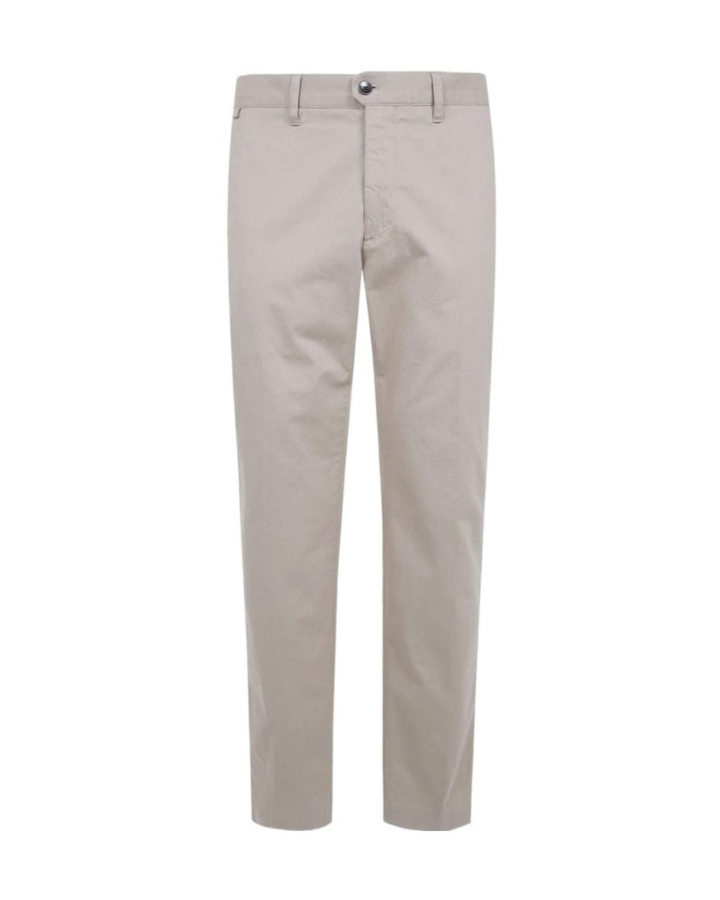 Incotex Gray Straight-Leg Trousers for men