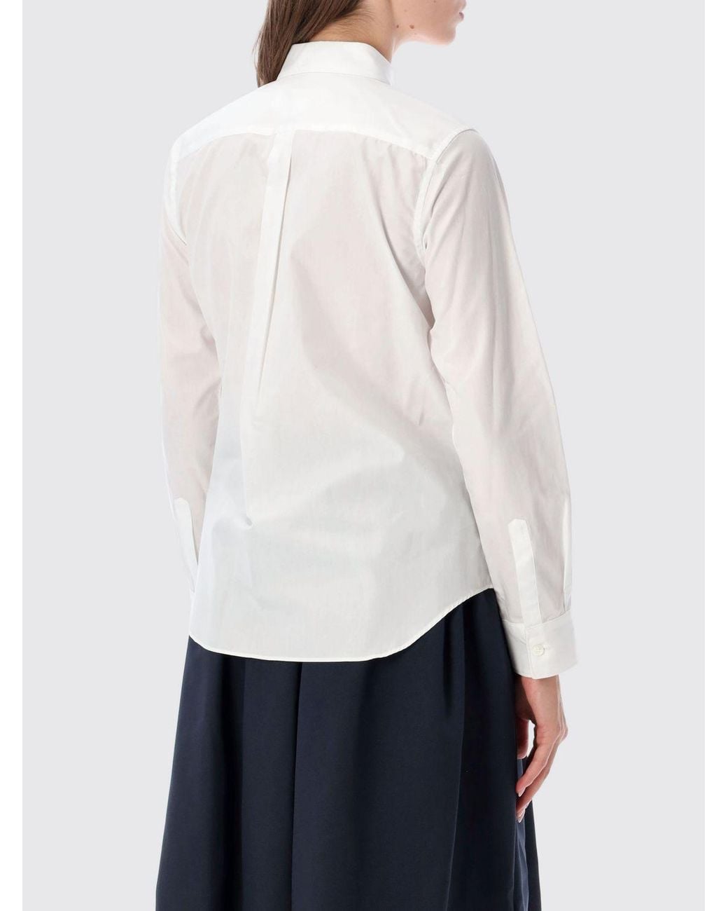 Comme des Garçons White Comme Des Garçons Girl Ruffled Bib Shirt