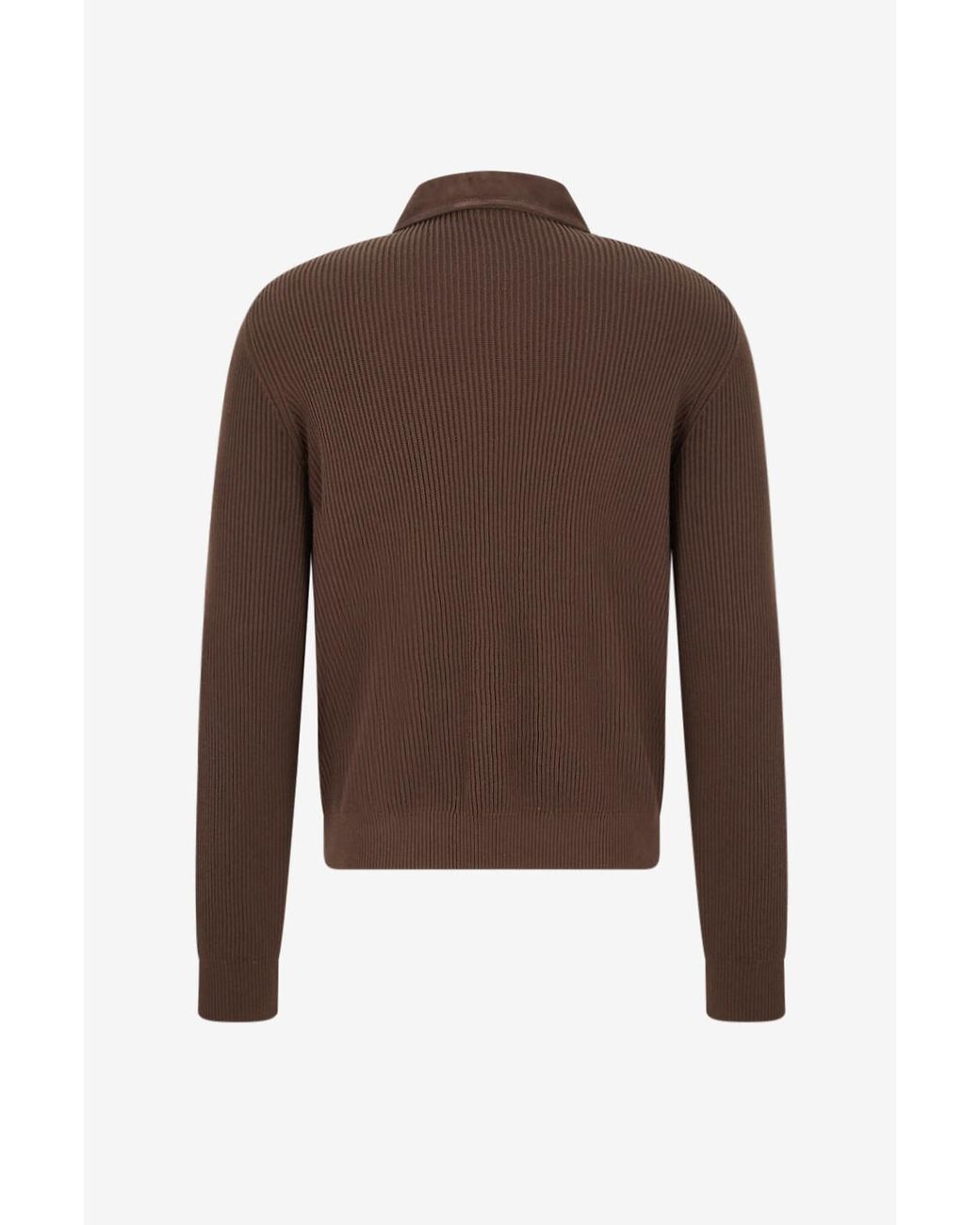Brunello Cucinelli Brown Suede Jacket for men