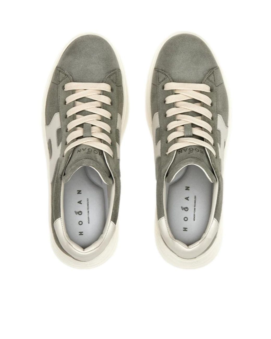 Hogan Gray Rebel Suede Sneakers