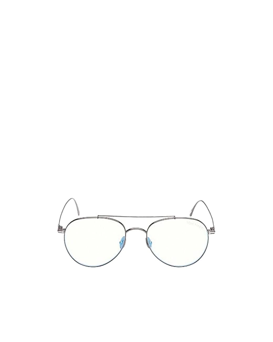 Tom Ford White Eyewear Pilot Frame Glasses for men