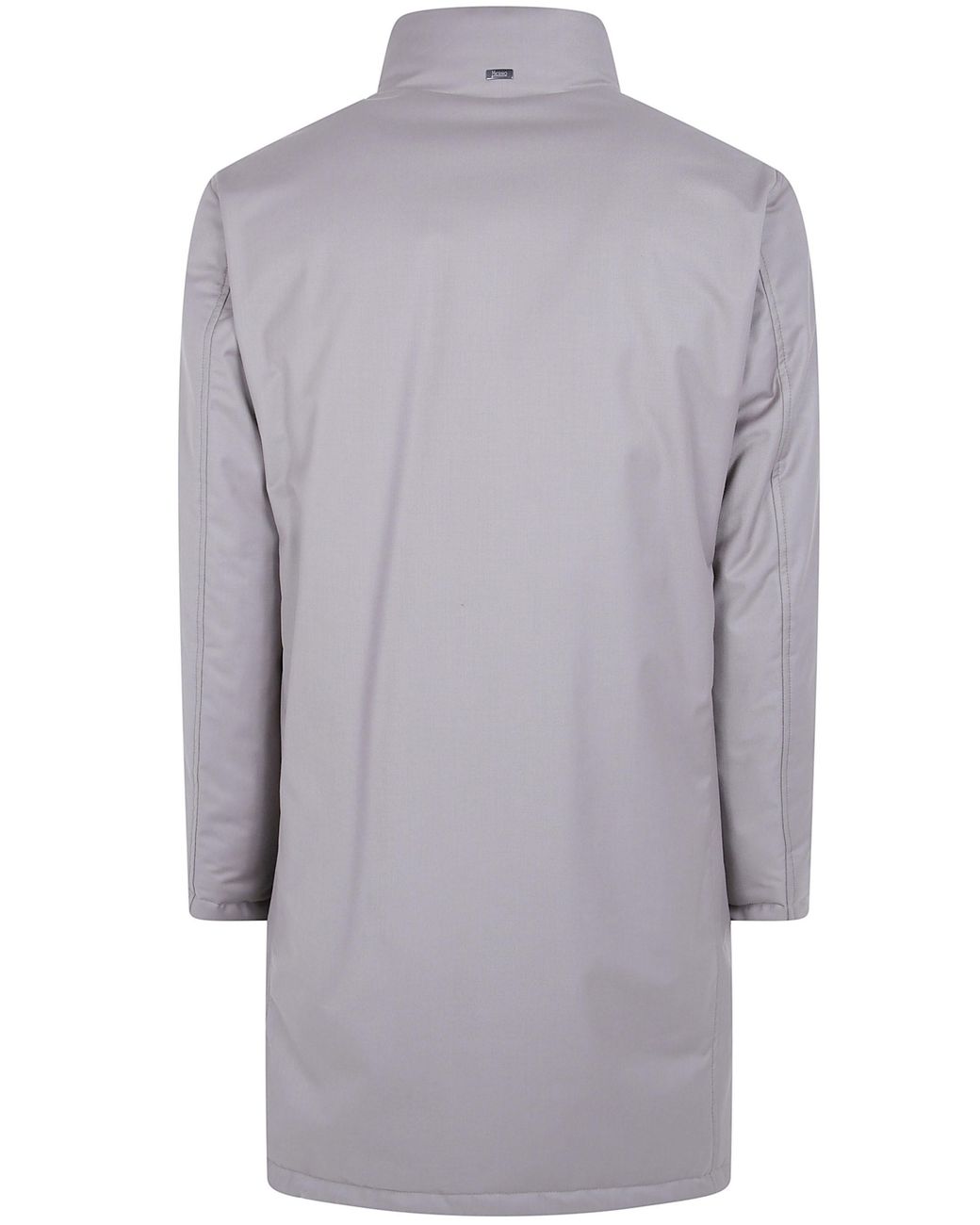 Herno Gray Long-Sleeved Down Jacket for men