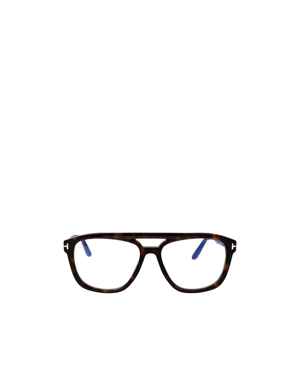Tom Ford White Eyewear Pilot Frame Glasses for men