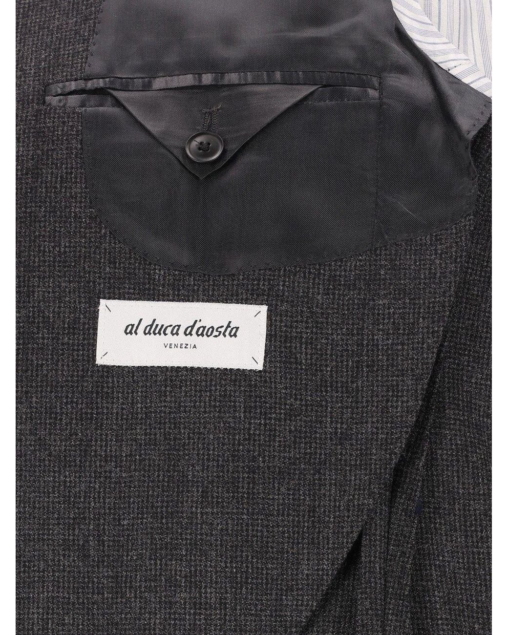 Al Duca D'aosta Black Long-Sleeve Suit Set