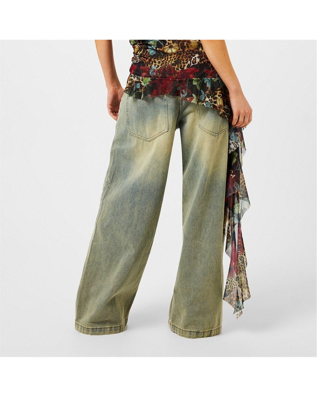 Jaded London Green Colusses Jeans