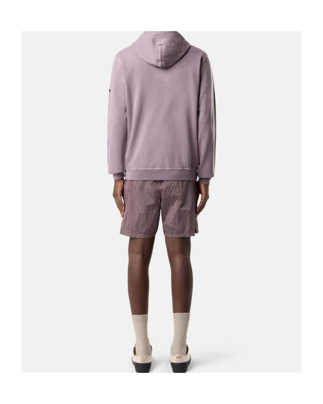 Stone Island Purple Logo Patch Swim Shorts for men