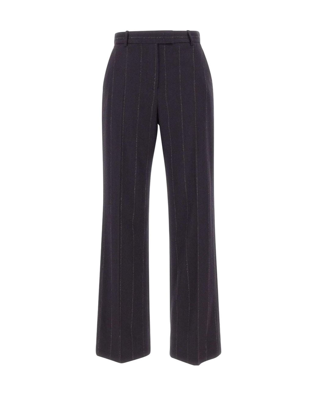 Eleventy Blue Pinstripe Straight-Leg Pants