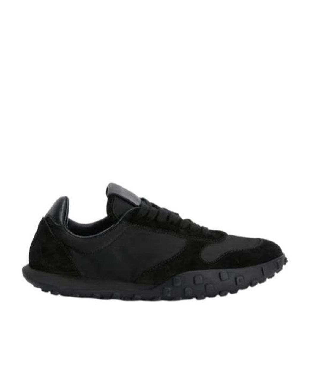 Jil Sander Black Logo Embossed Low-Top Sneakers