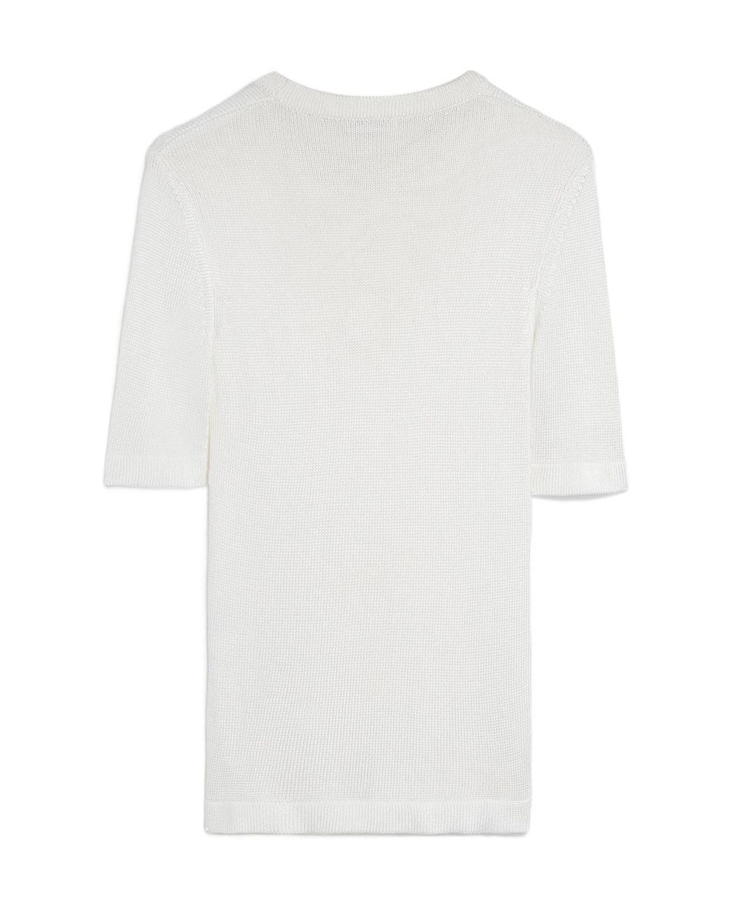 Jil Sander White Knitted T-Shirt